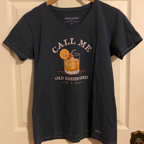Life Is Good SS Shirt Vintage Crusher Tee HIKE VISTA Mountain